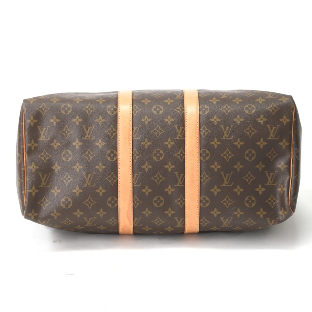 LOUIS VUITTON Authentic Brown Monogram Canvas Keepall 45 Boston Bag - Picture 5 of 15
